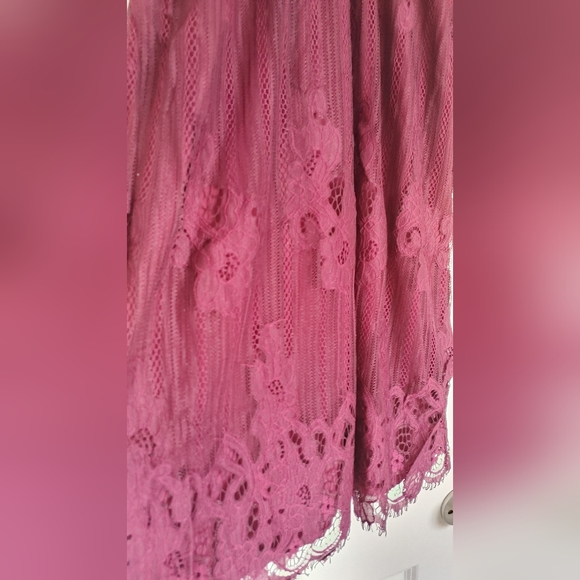 Taylor & Sage Maroon Lace Dress - Picture 3 of 6